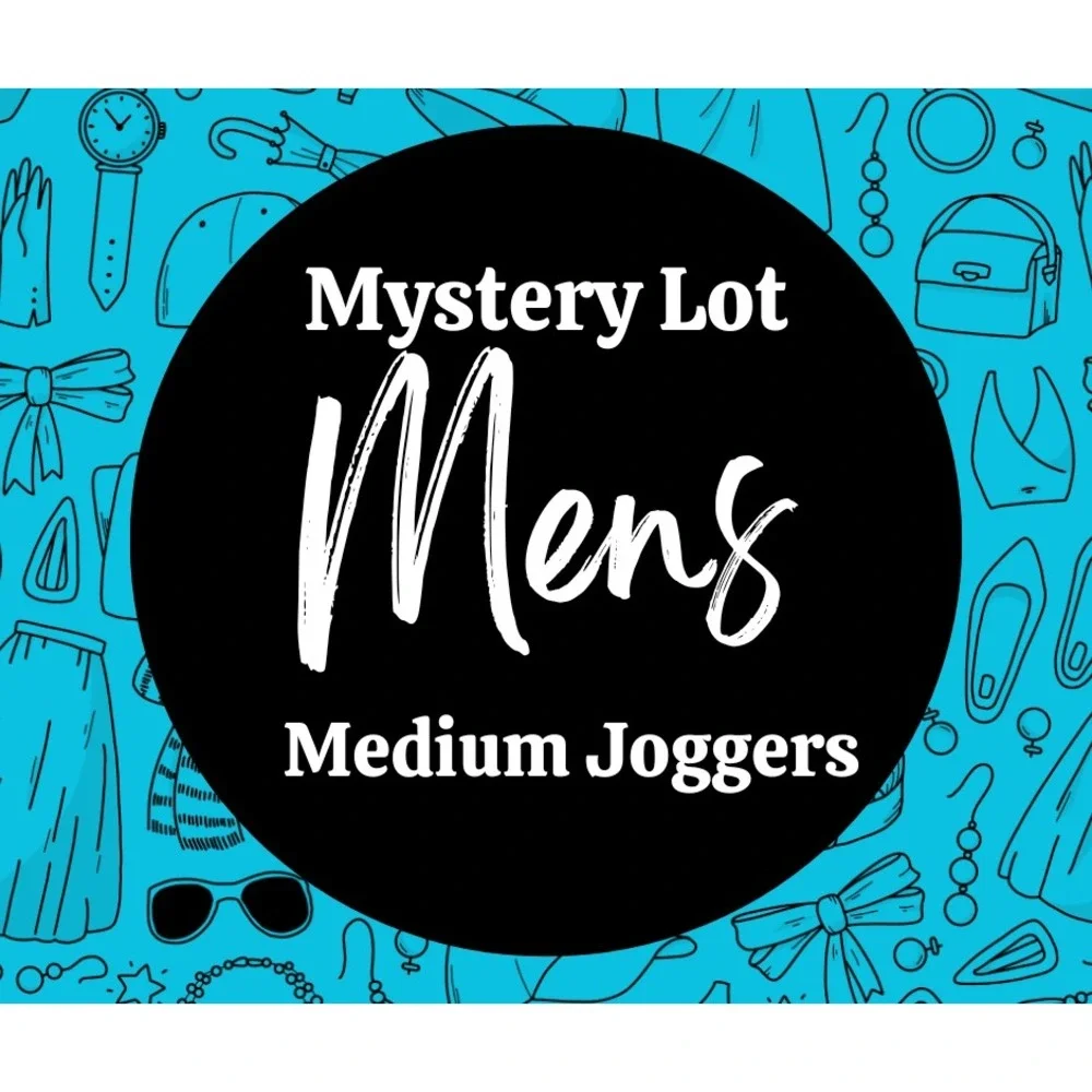 Mens Mystery Jogger Lot Medium Pairs Athletic Sweatpants Bundle